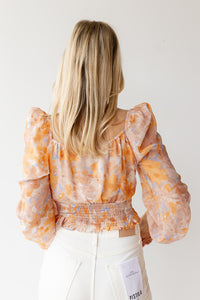 mode, pridget floral top