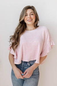 mode, waverly ruffled top