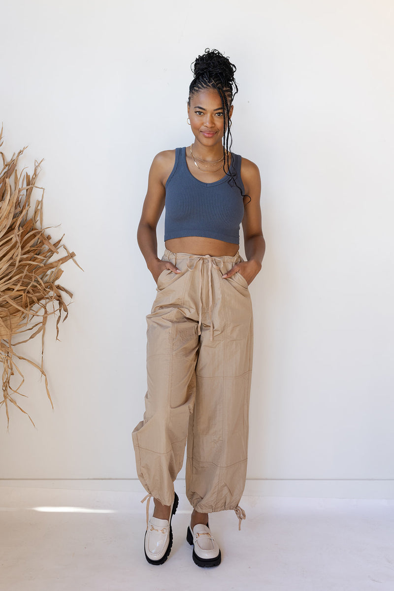 mode, lorelei ribbed crop tank