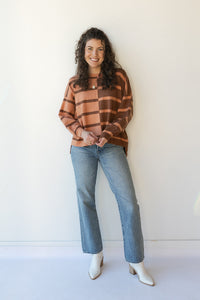 mode, combo striped sweater