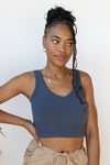 mode, lorelei ribbed crop tank