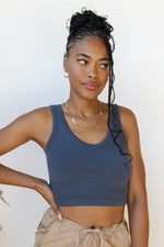 mode, lorelei ribbed crop tank