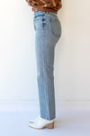mode, cassie super high rise straight jean