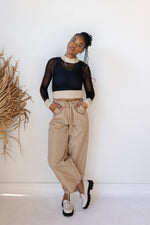 mode, nylon cargo pants