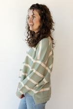 mode, combo striped sweater