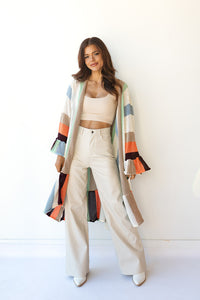 mode, berkley ruffle cardigan