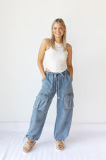 mode, ada denim cargo pant
