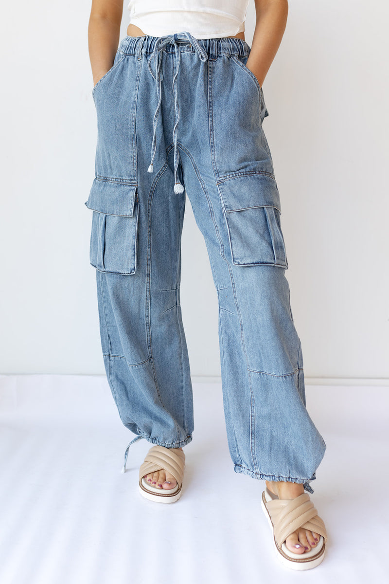 mode, ada denim cargo pant