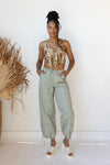 mode, nylon cargo pants