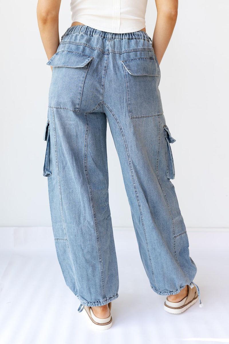 mode, ada denim cargo pant