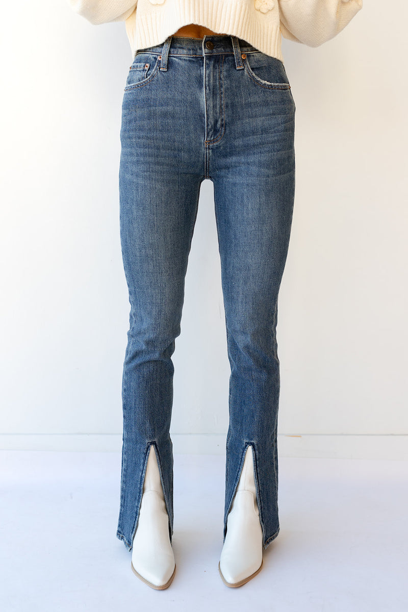 mode, colleen high rise boot jeans