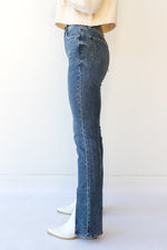 mode, colleen high rise boot jeans