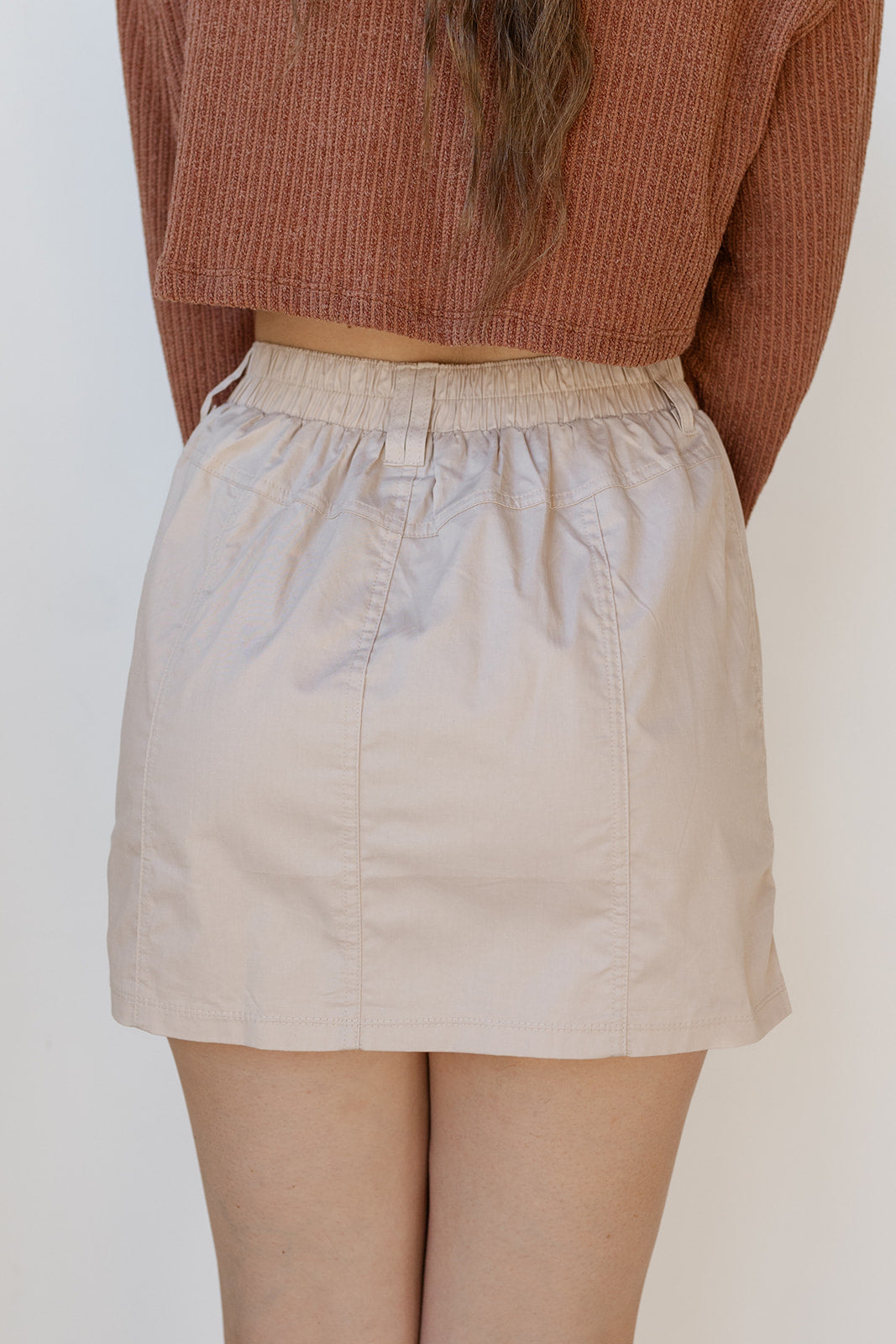 mode, brave cargo mini skirt