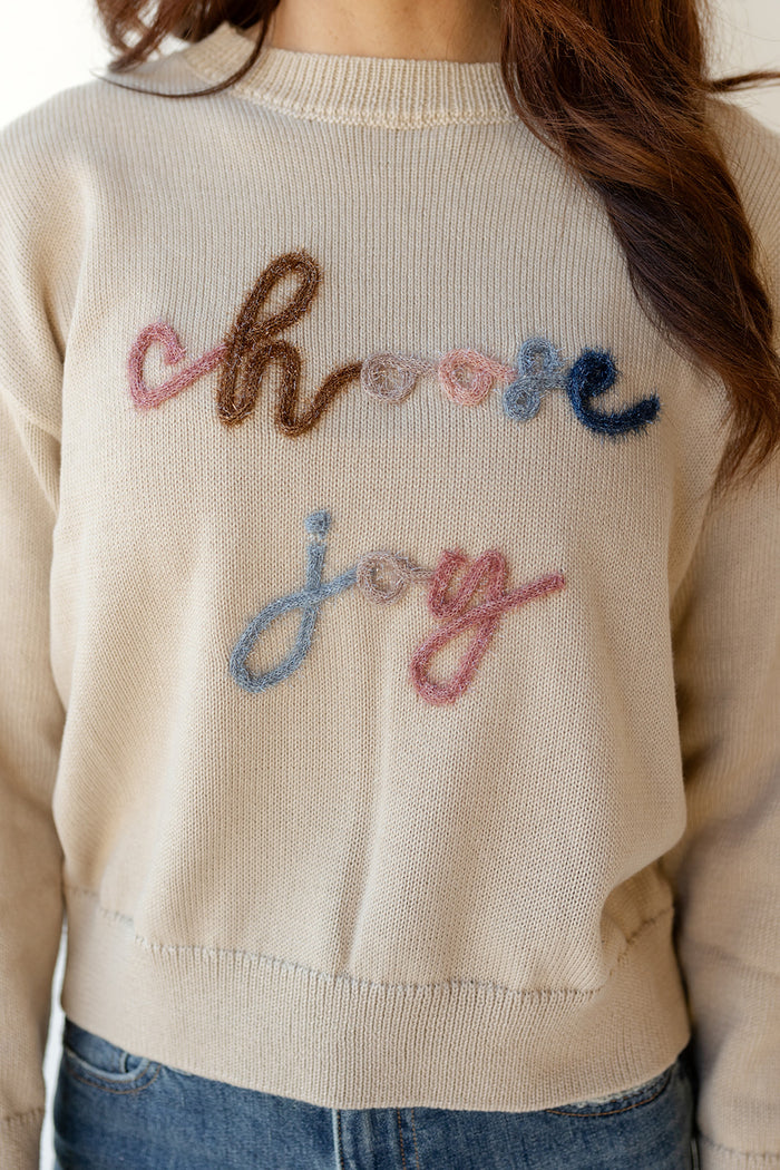 mode, choose joy sweater