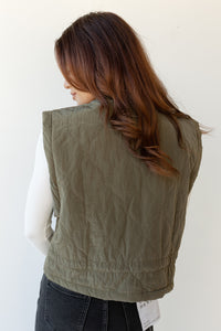 mode, ellis quilted zipper vest
