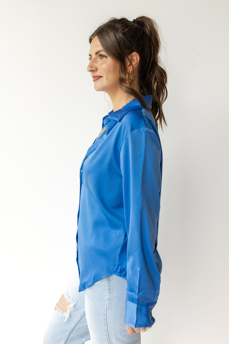 mode, slow down button blouse