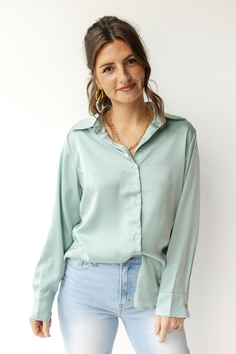 mode, slow down button blouse