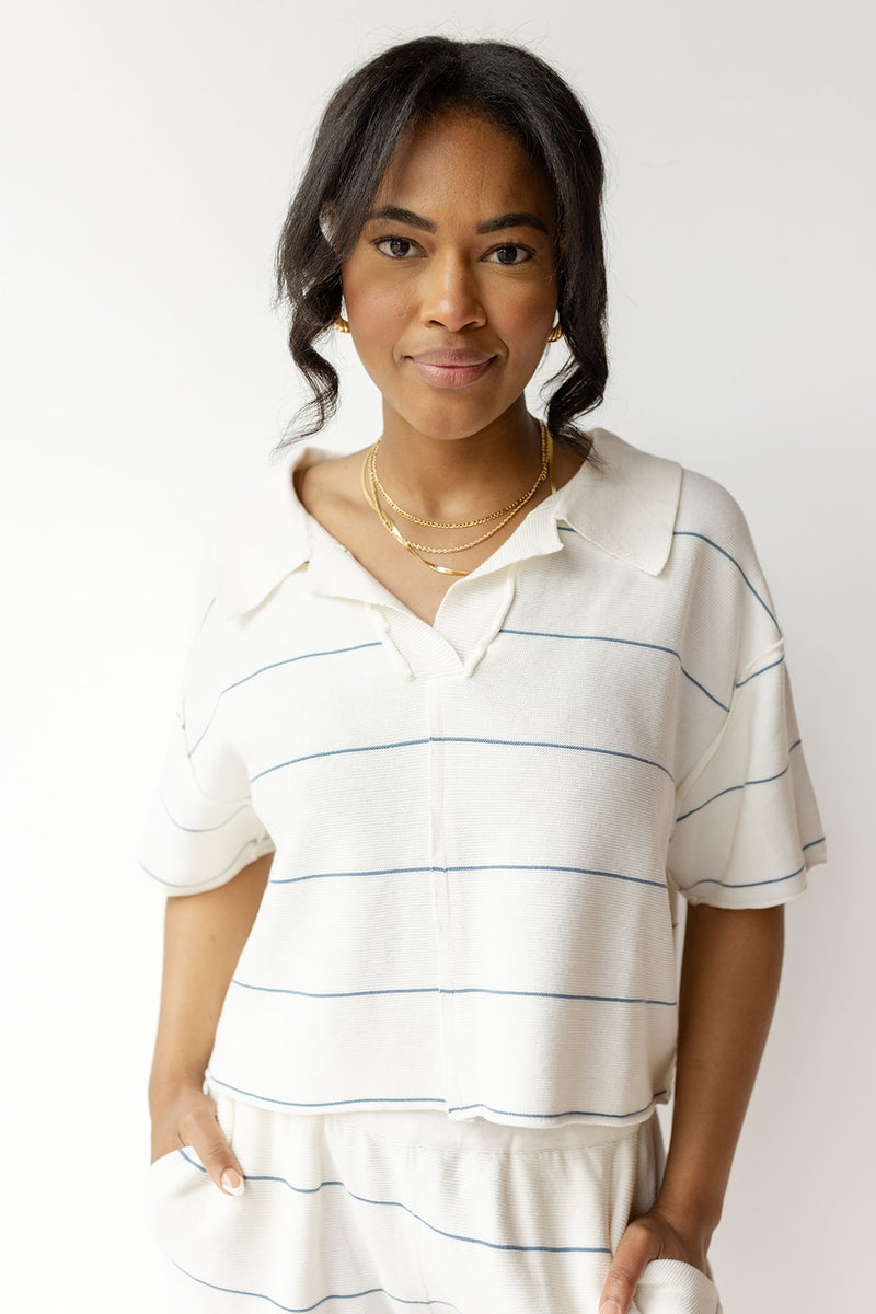 mode, millie striped top