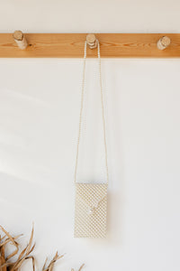 mode, classic pearl crossbody