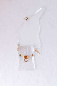 mode, clear mini crossbody bag