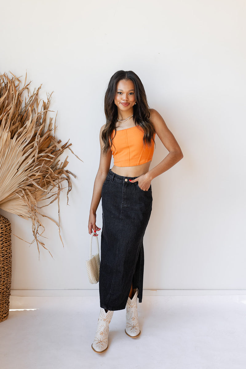 mode, countdown midi skirt
