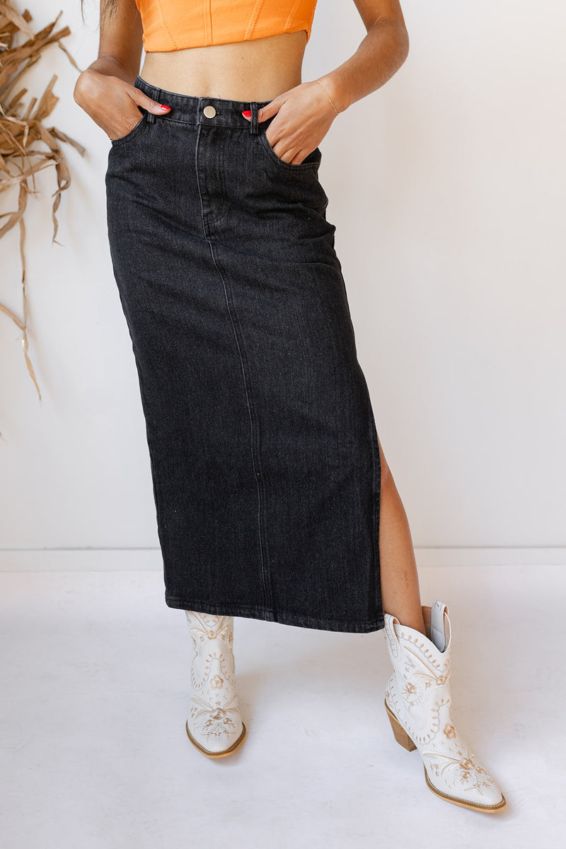 countdown midi skirt