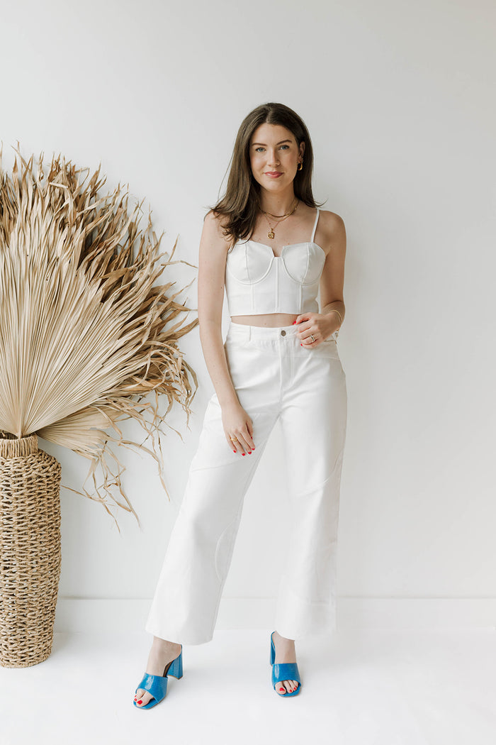 mode, picture-perfect bride corset top