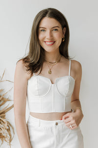 mode, picture-perfect bride corset top