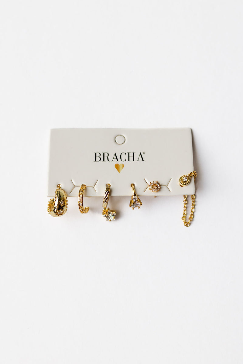 mode, greece earring stud set