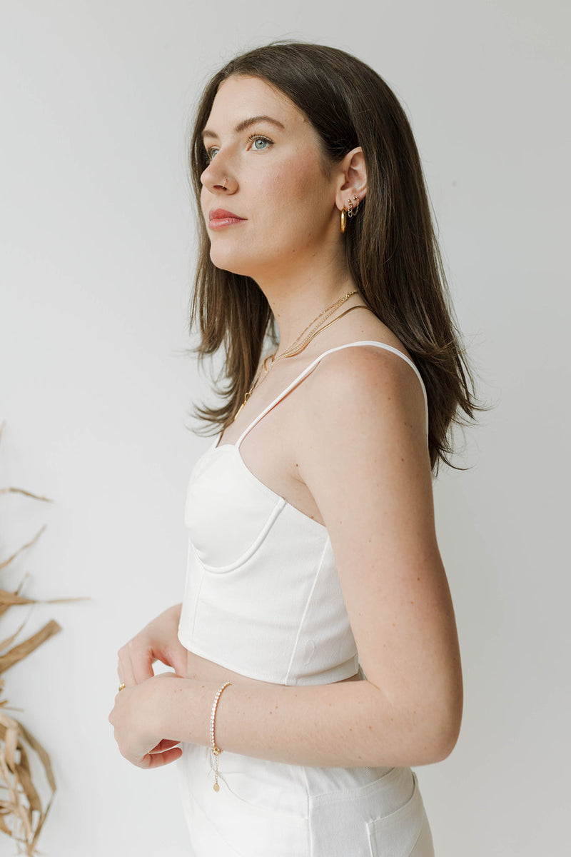 mode, picture-perfect bride corset top