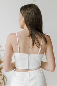 mode, picture-perfect bride corset top
