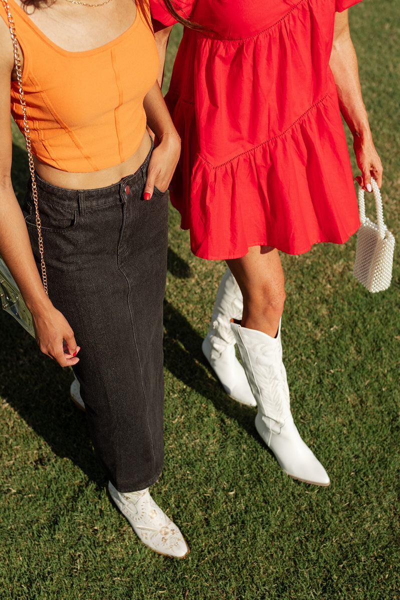 mode, countdown midi skirt