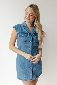 mode, kimora denim dress