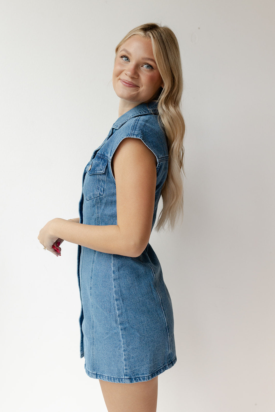 mode, kimora denim dress
