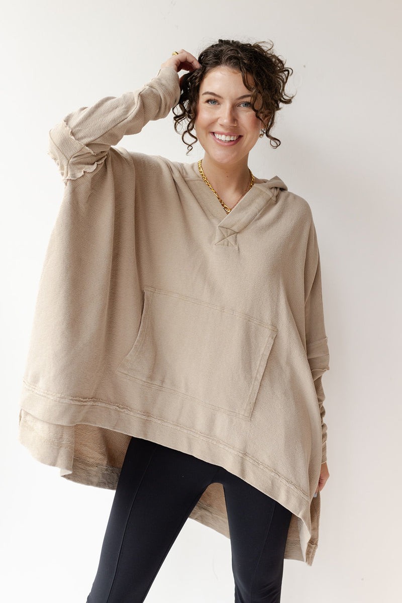 mode, polly oversized poncho