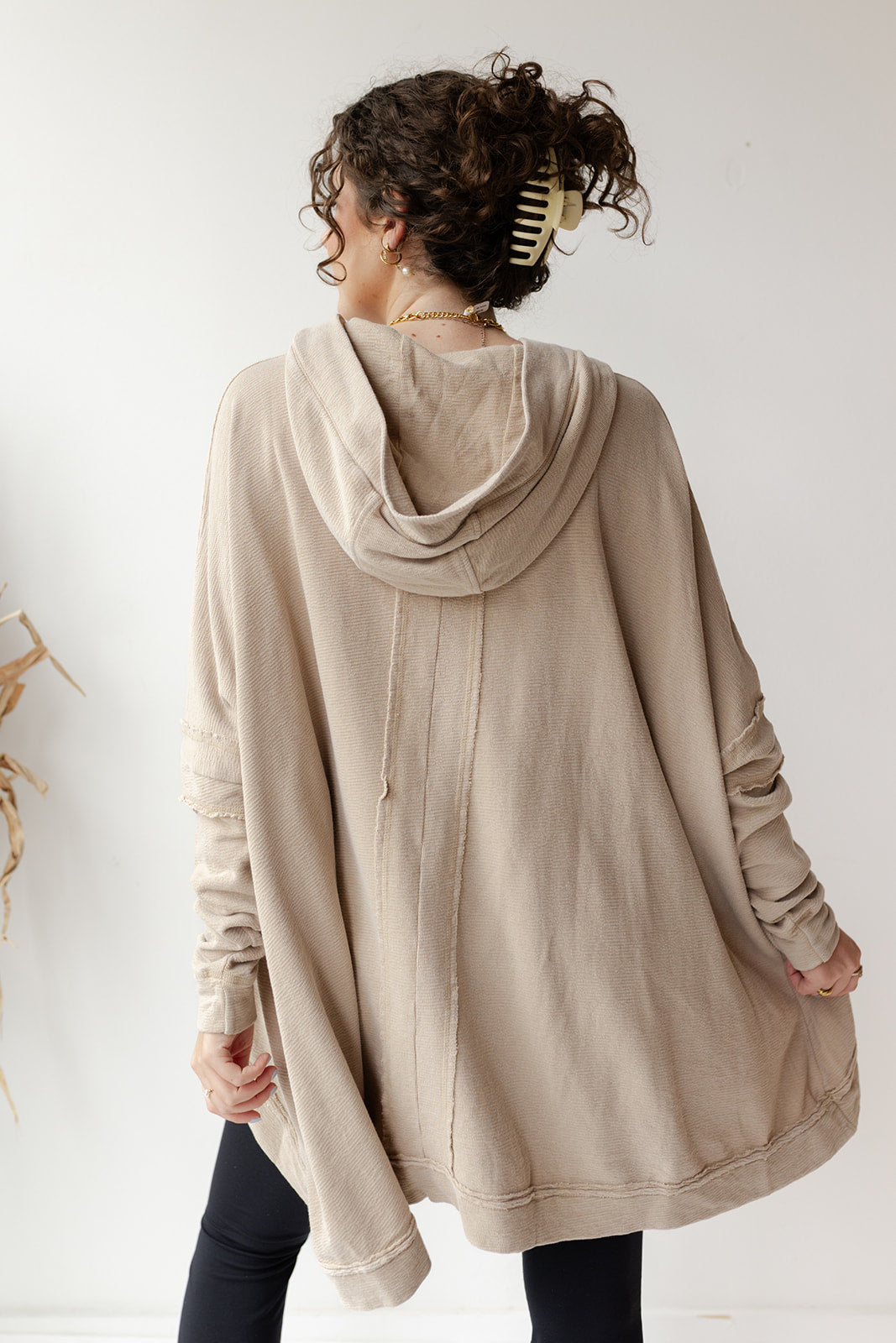 mode, polly oversized poncho