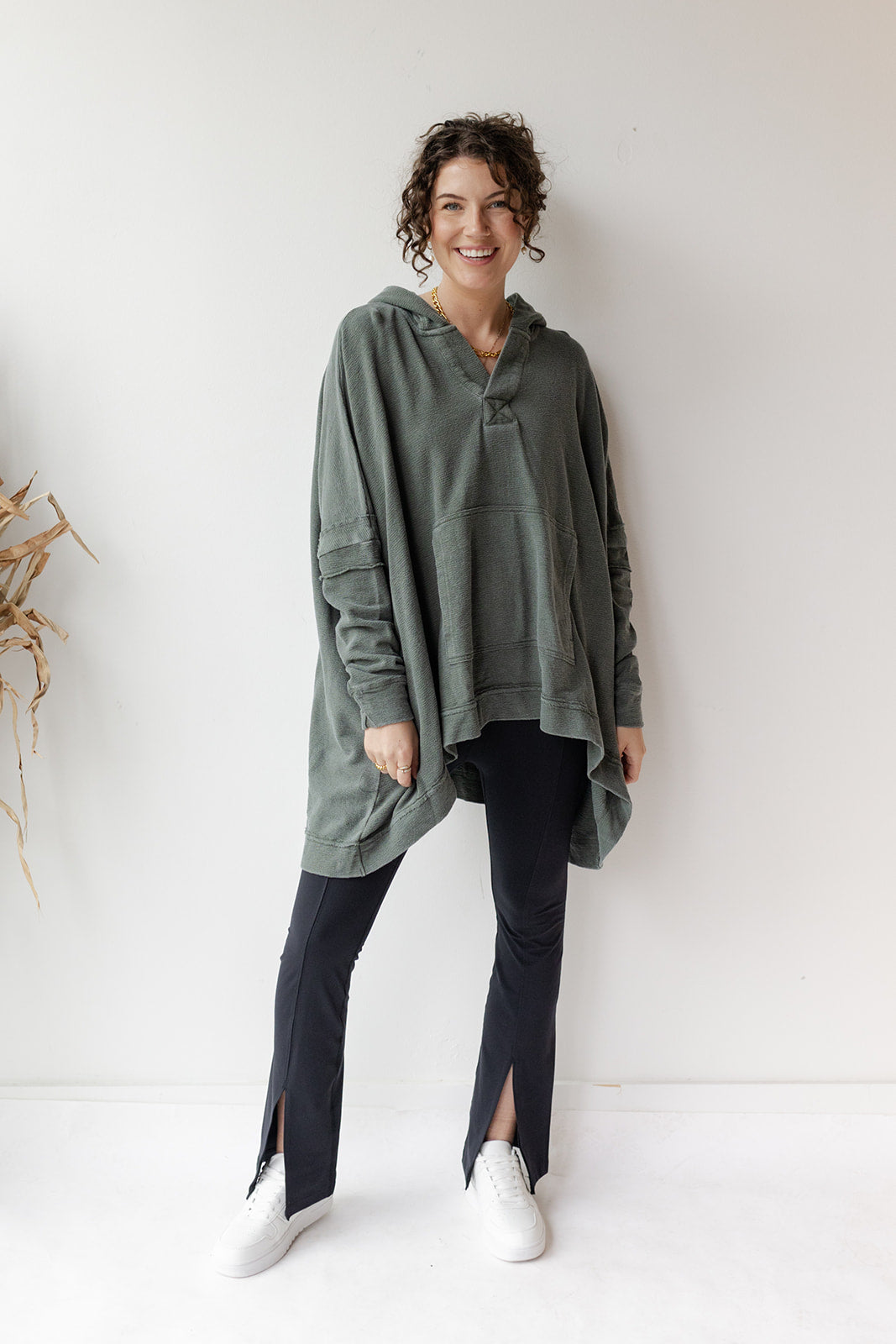 mode, polly oversized poncho