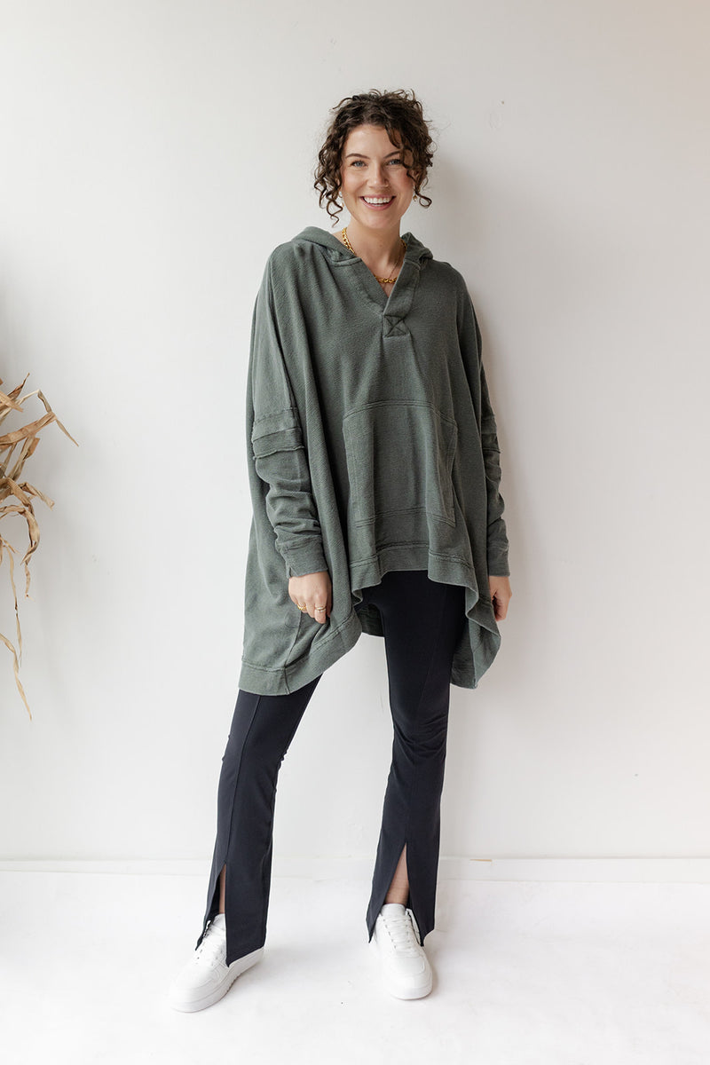 mode, polly oversized poncho