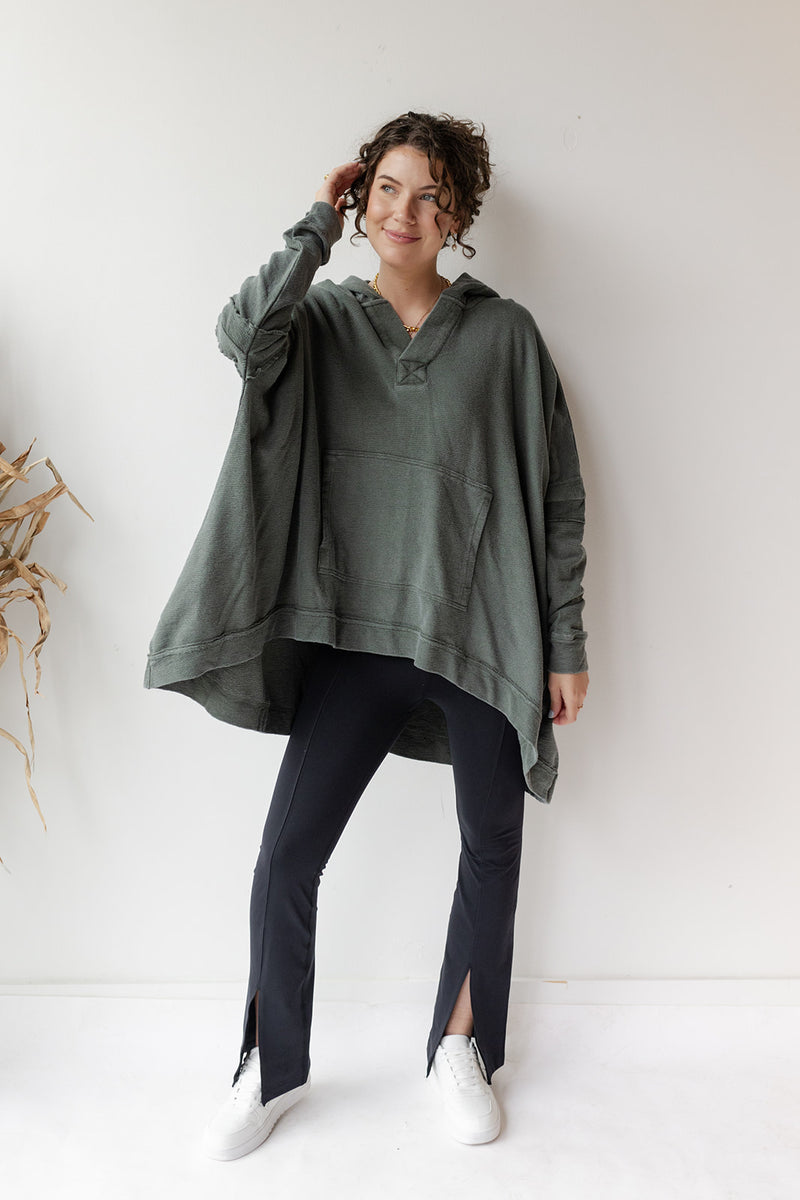 mode, polly oversized poncho