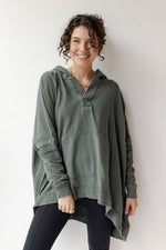 mode, polly oversized poncho