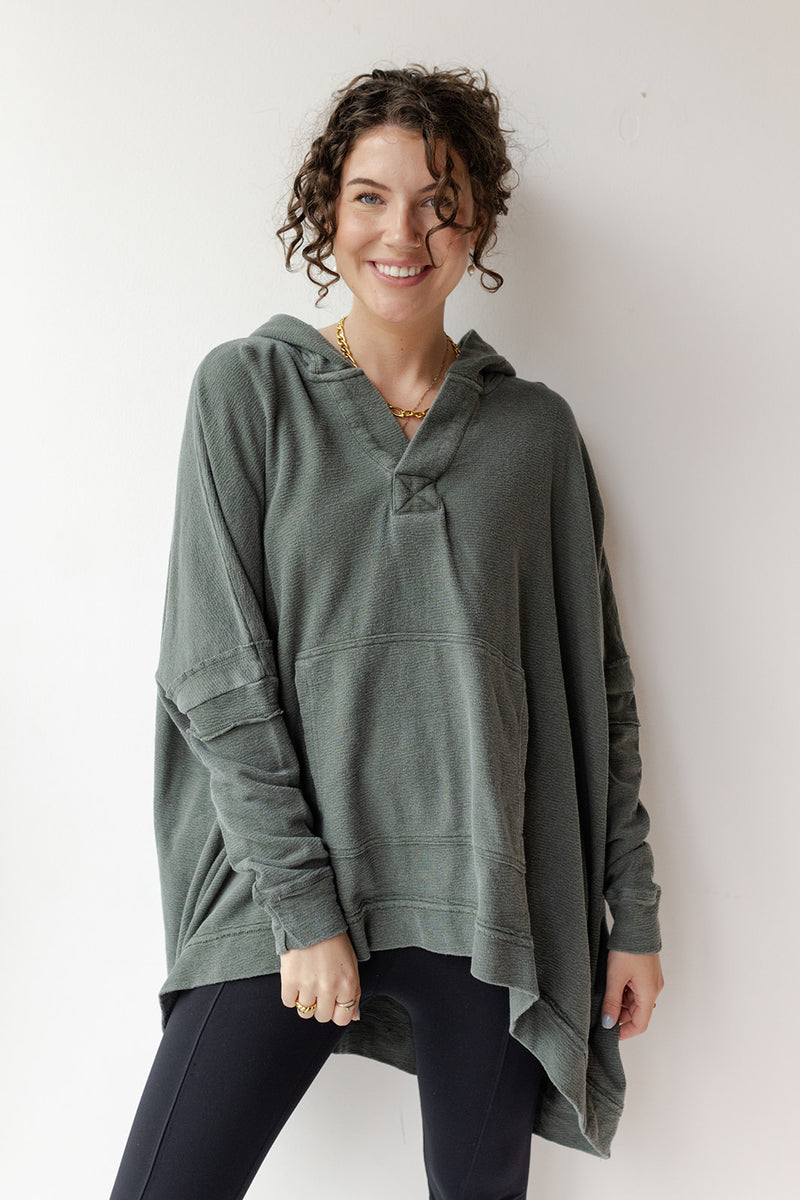 mode, polly oversized poncho