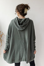 mode, polly oversized poncho