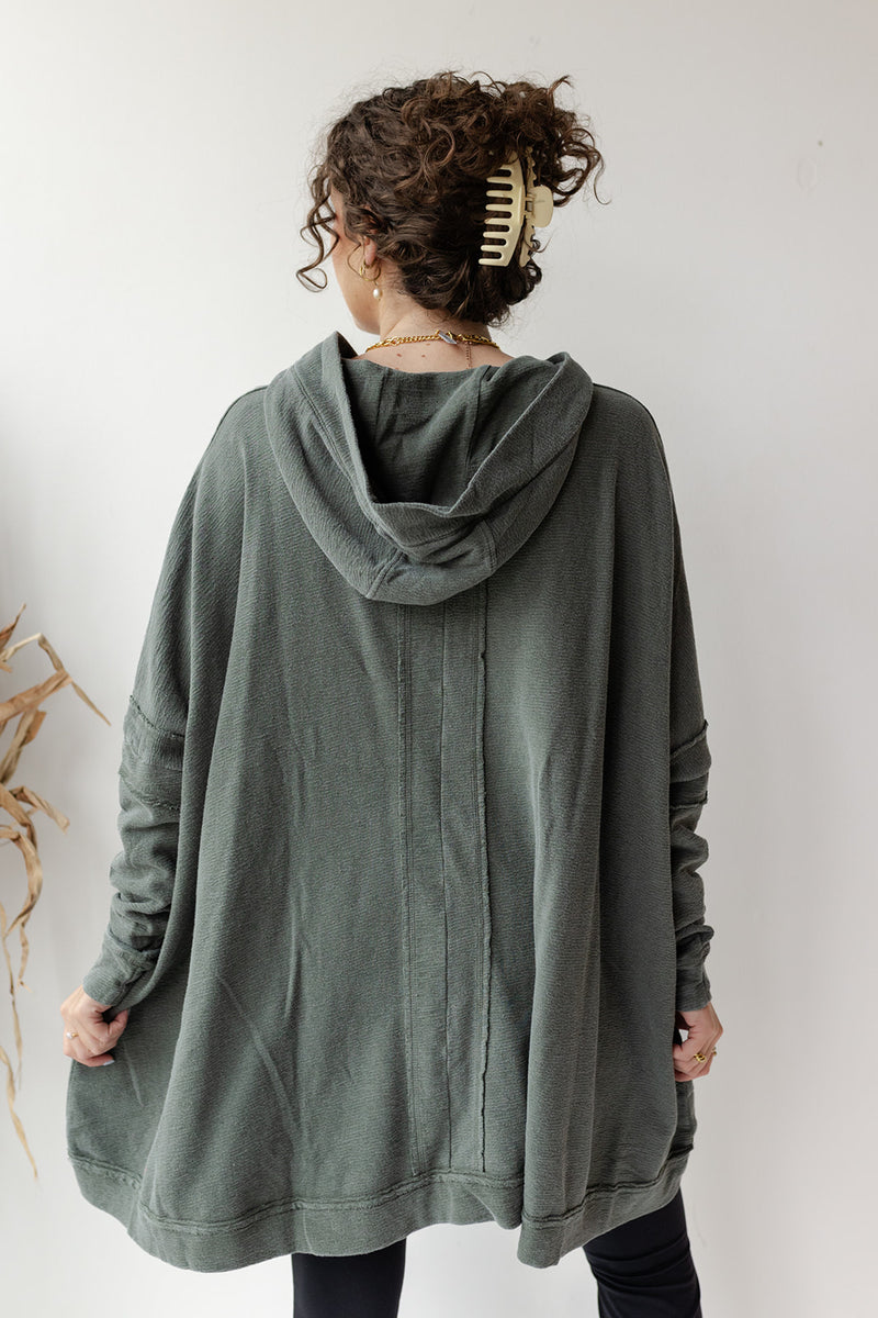 mode, polly oversized poncho