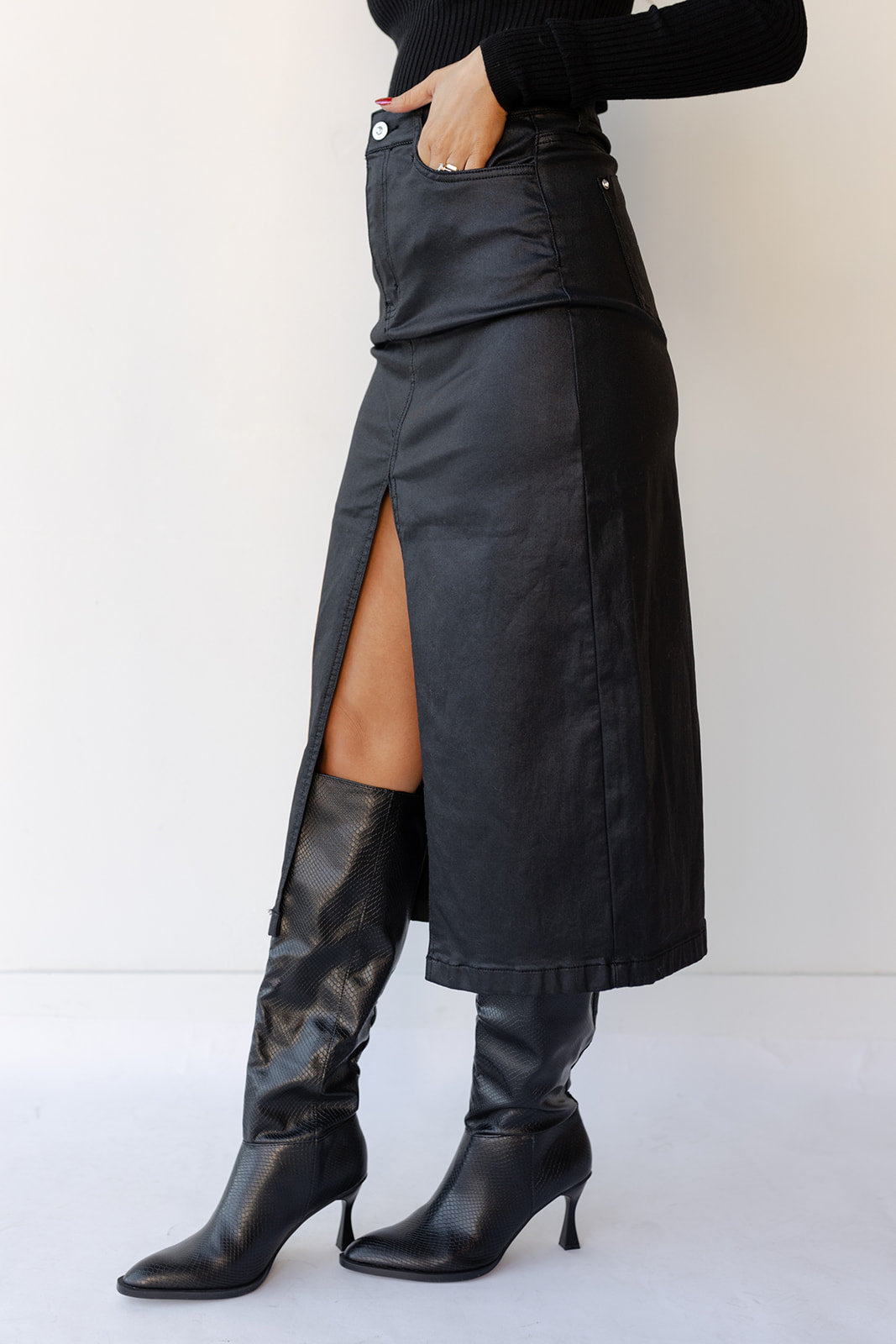 mode, maggie denim skirt