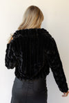 mode, blanche faux fur coat