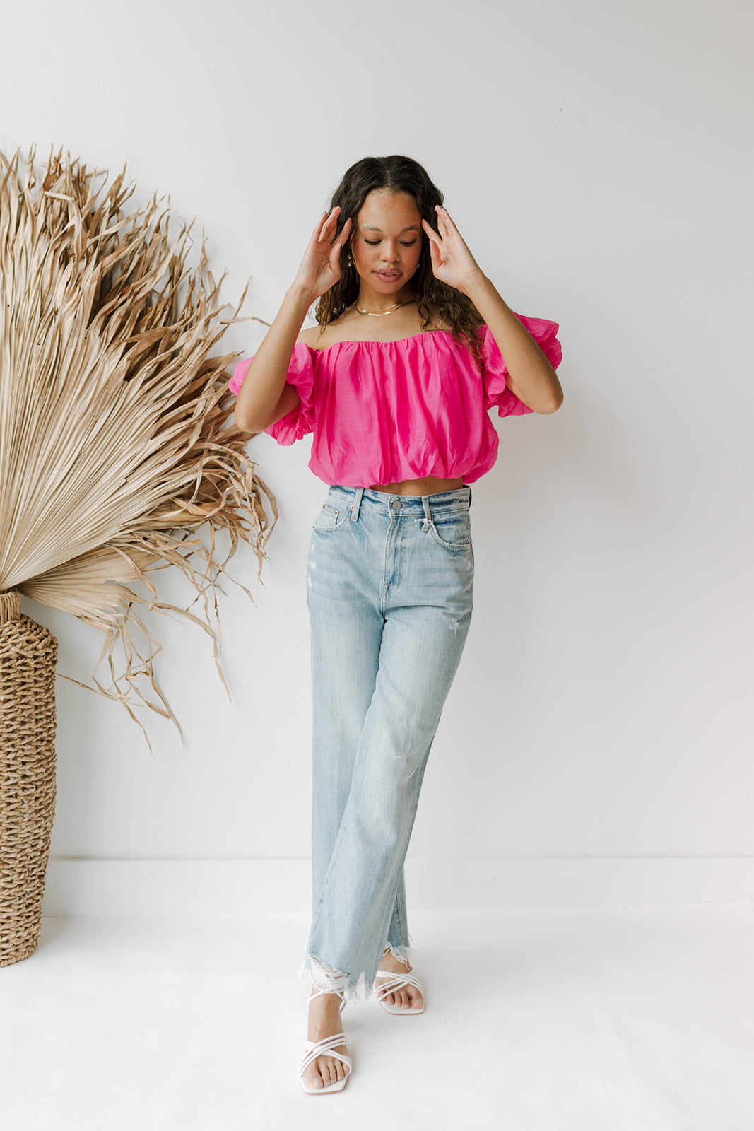 mode, vienna off shoulder top
