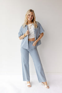 mode, dorothy stripe denim pants