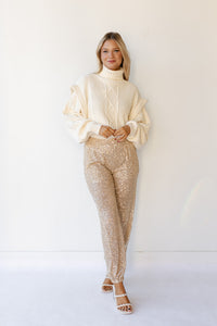 mode, last minute plans sequine pants