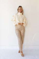 mode, last minute plans sequine pants