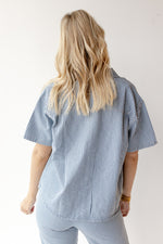 mode, dorothy denim button down shirt